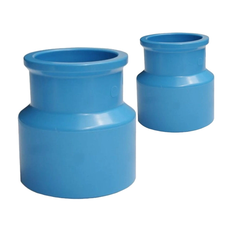PACK 2 REDUCCION PVC PRESION LARGA 63X50MM PN10 CELESTE - 1