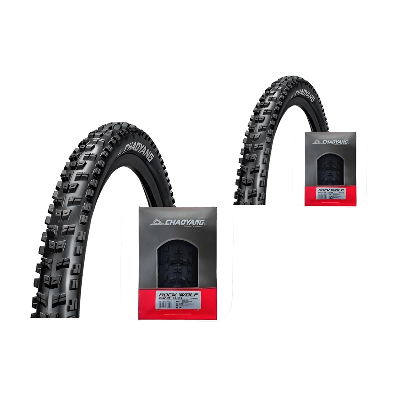 PACK 2 NEUMATICO CHAOYANG ROCK WOLF 26X2.35 TR MTB ENDURO - 1