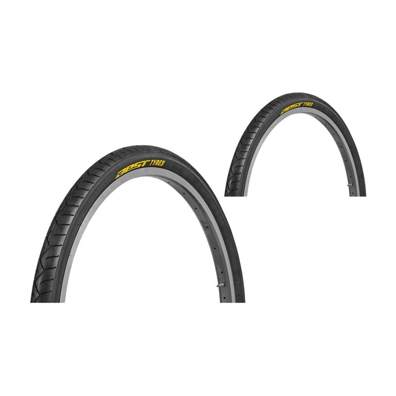 PACK 2 NEUMATICO BEST STONER CITY 26 X 2.125 RUTA NEGRO - 1