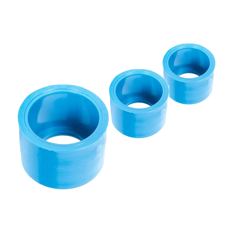 PACK 3 BUJE REDUCCION CORTO PVC CELESTE 32X20MM PN10 AGUA - 1