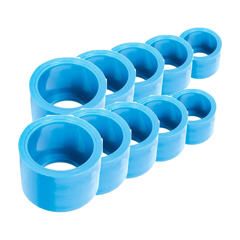 PACK 10 BUJE REDUCCION CORTO PVC CELESTE 40X32MM PN10 - 1