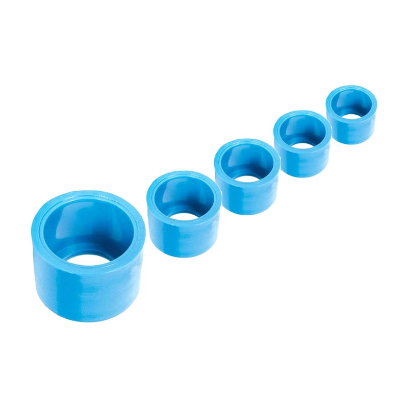 PACK 5 BUJE REDUCCION CORTO PVC CELESTE 32X25MM PN10 AGUA - 1