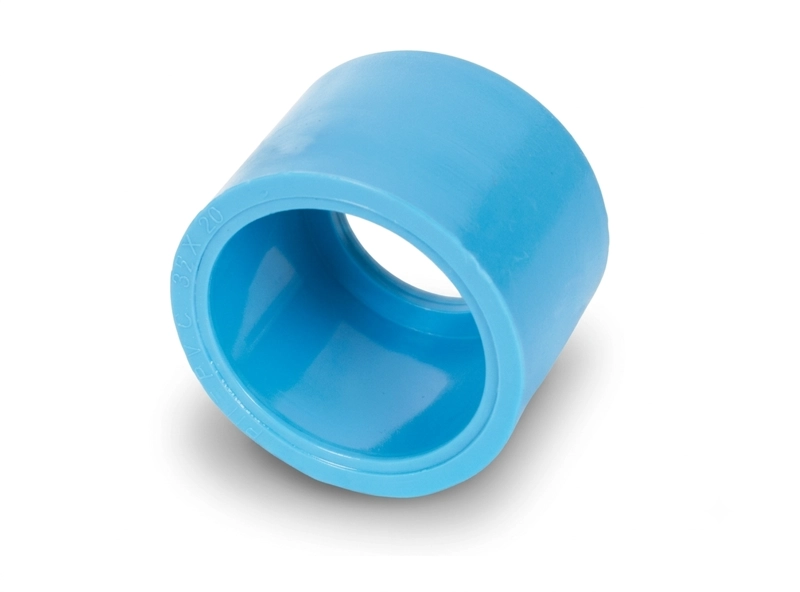 PACK 2 BUJE REDUCCION CORTO PVC 25X20MM PN10 CELESTE AGUA - 2
