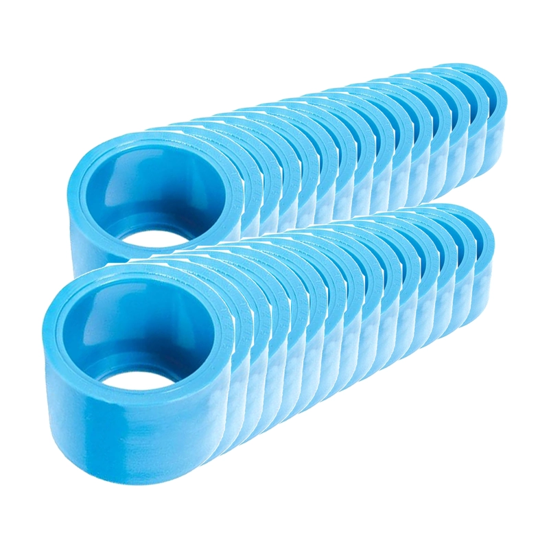 PACK 30 BUJE REDUCCION CORTO PVC CELESTE 32X25MM PN10 AGUA - 1