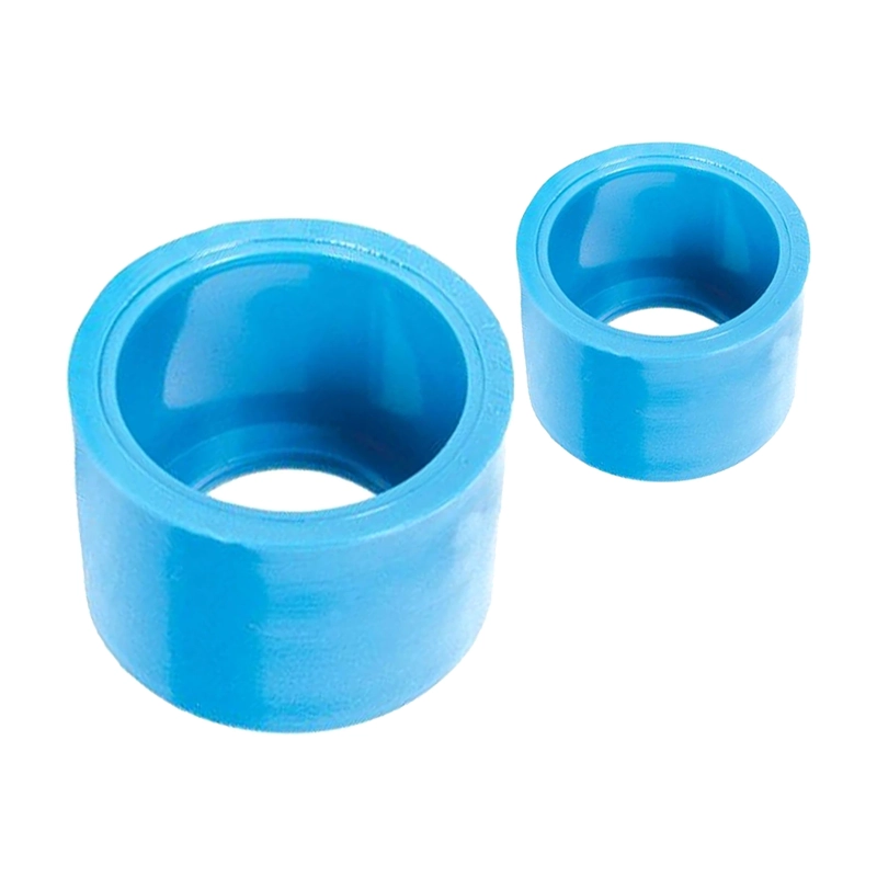 PACK 2 BUJE REDUCCION CORTO PVC CELESTE 32X25MM PN10 AGUA - 1