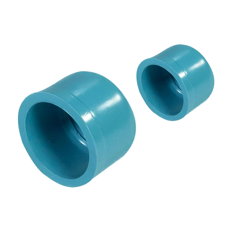 PACK 2 TAPA GORRO PVC CELESTE 40MM PN10 CIERRE TUBERIA - 1