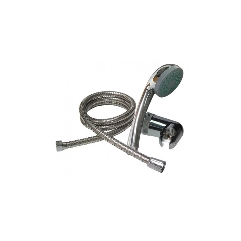 JUEGO DUCHA ESTANDAR HOFFENS FLEXIBLE 1,75M Y SOPORTE - 1