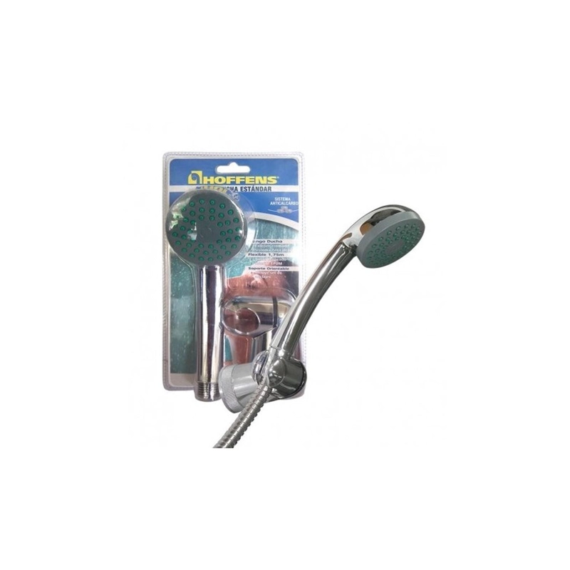 JUEGO DUCHA ESTANDAR HOFFENS FLEXIBLE 1,75M Y SOPORTE - 3