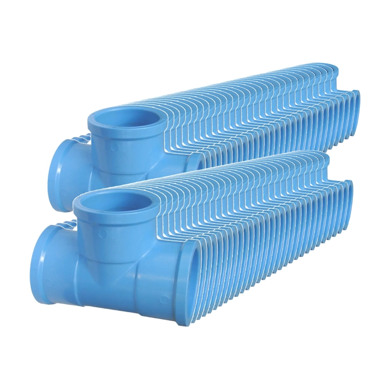 PACK 60 TEE PVC CELESTE 20MM PN10 UNION CEMENTAR AGUA - 1
