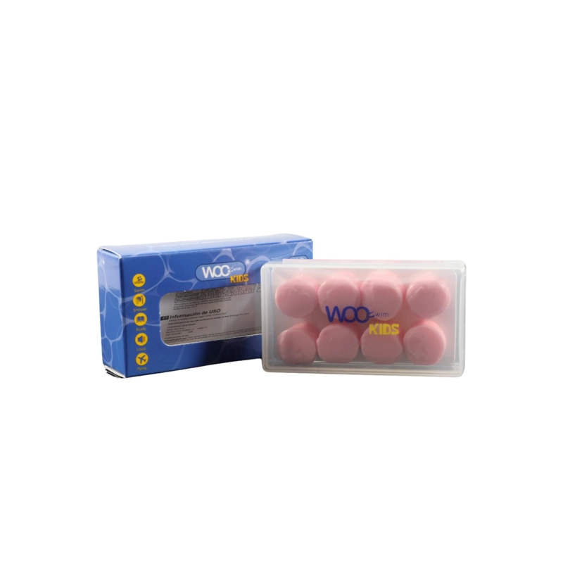 WOO EARPLUGS SWIM KIDS TAPONES OIDO NIÑOS NATACION SILICONA 28DB - 3