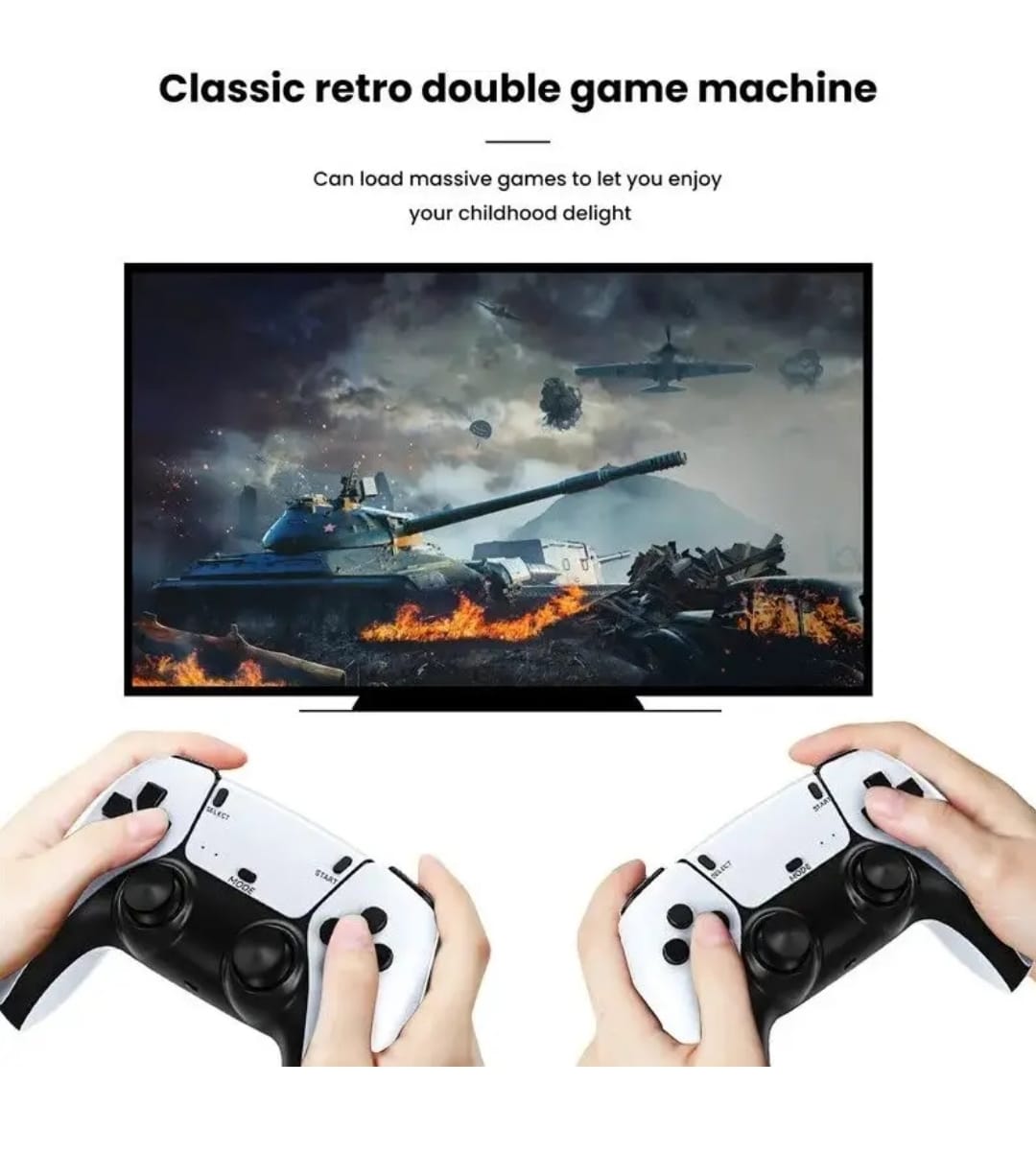 CONSOLA DE VIDEO JUEGOS CON 10000 JUEGOS INCORPOROS GAME STICK 64G 4K - 2
