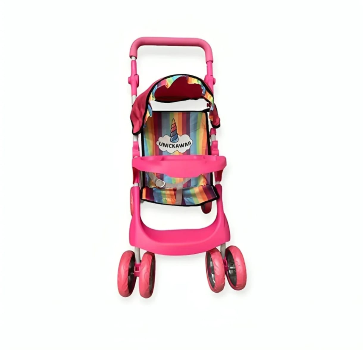 COCHE PARA MUÑECAS NEWVANA ROSADO TAMAÑO XL - 3