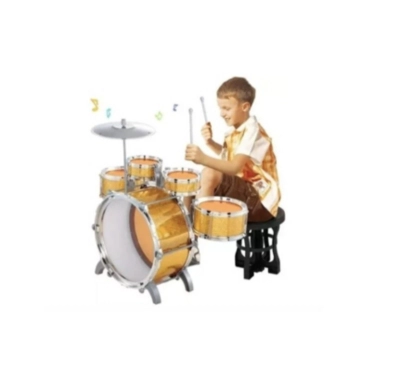 BATERÍA MUSICAL DE 5 TAMBORES  PARA NIÑOS JAZZ DRUM - 2