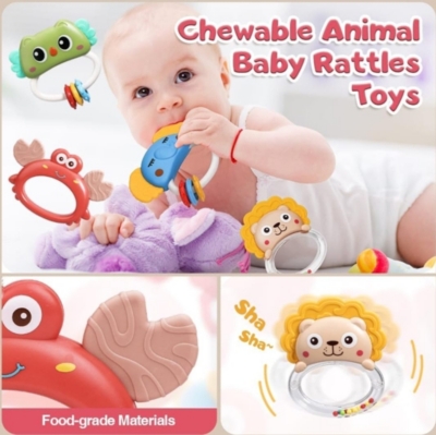 MÓVIL MUSICAL NEWVANA COLGANTE BEBÉS CON CONTROL ROSADO - 5