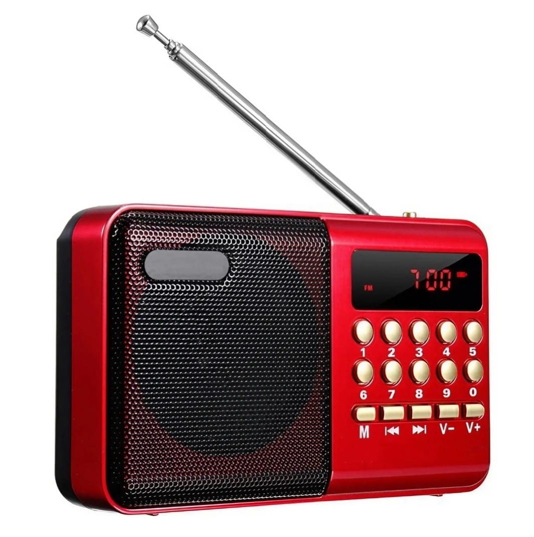 RADIO FM PORTATIL DE BOLSILLO COLOR NEGRO - 1