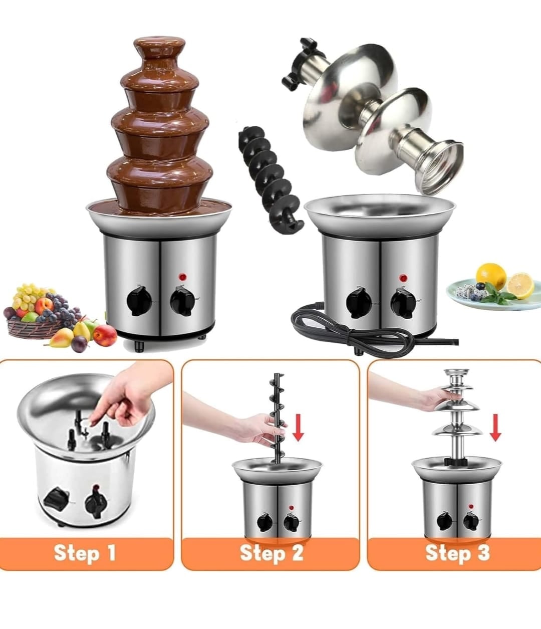FUENTE CASCADA DE CHOCOLATE MAQUINA DE FUSION - 3