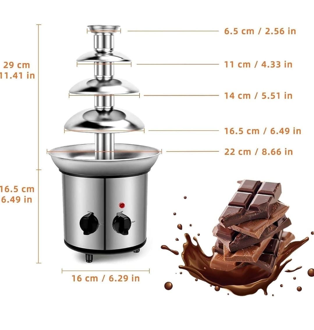 FUENTE CASCADA DE CHOCOLATE MAQUINA DE FUSION - 4
