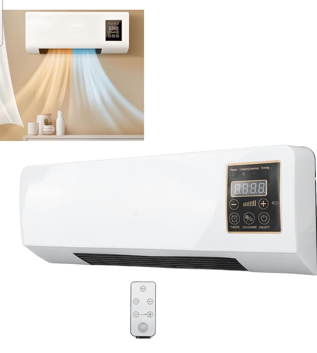 CALEFACTOR NEWVANA 2000 W AIRE CALIENTE AMBIENTE PORTATIL