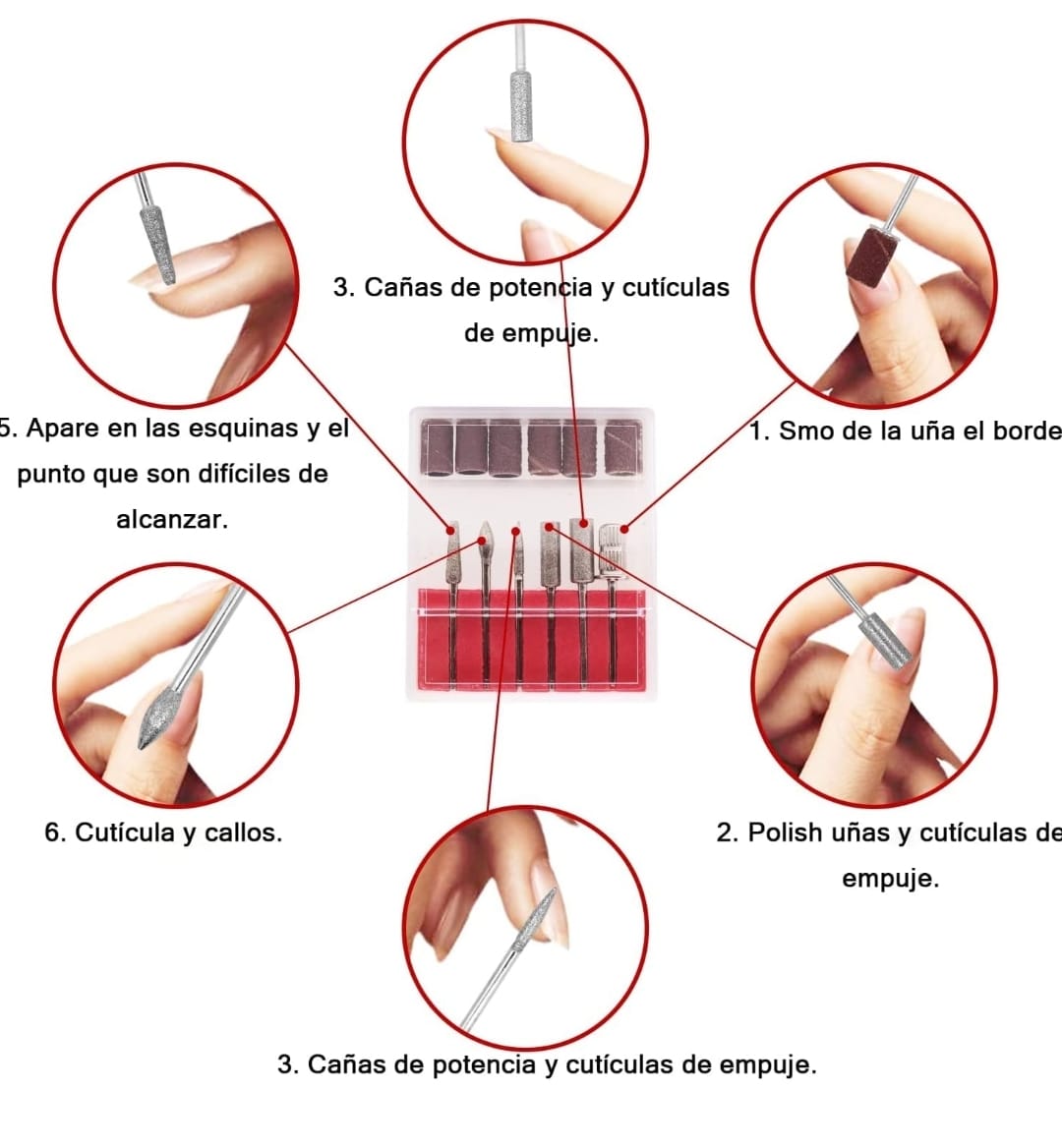 TORNO DE UÑAS NEWVANA MANICURE Y PEDICURE PULIDOR - 2