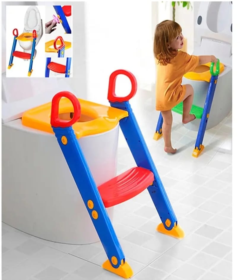 ADAPTADOR NEWVANA ESCALERA ASIENTO BAÑO NIÑOS AZUL - 1