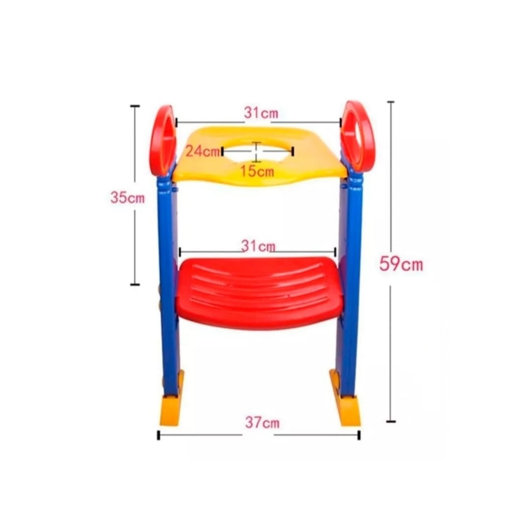 ADAPTADOR NEWVANA ESCALERA ASIENTO BAÑO NIÑOS AZUL - 3