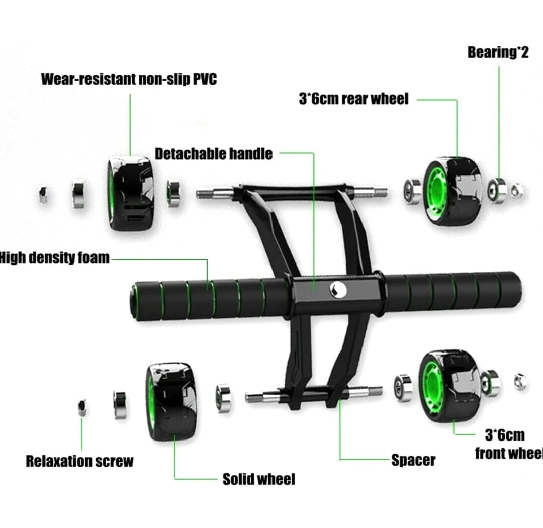 RUEDA DE ENTRENAMIENTO NEWVANA ABDOMINAL FITNES - 4