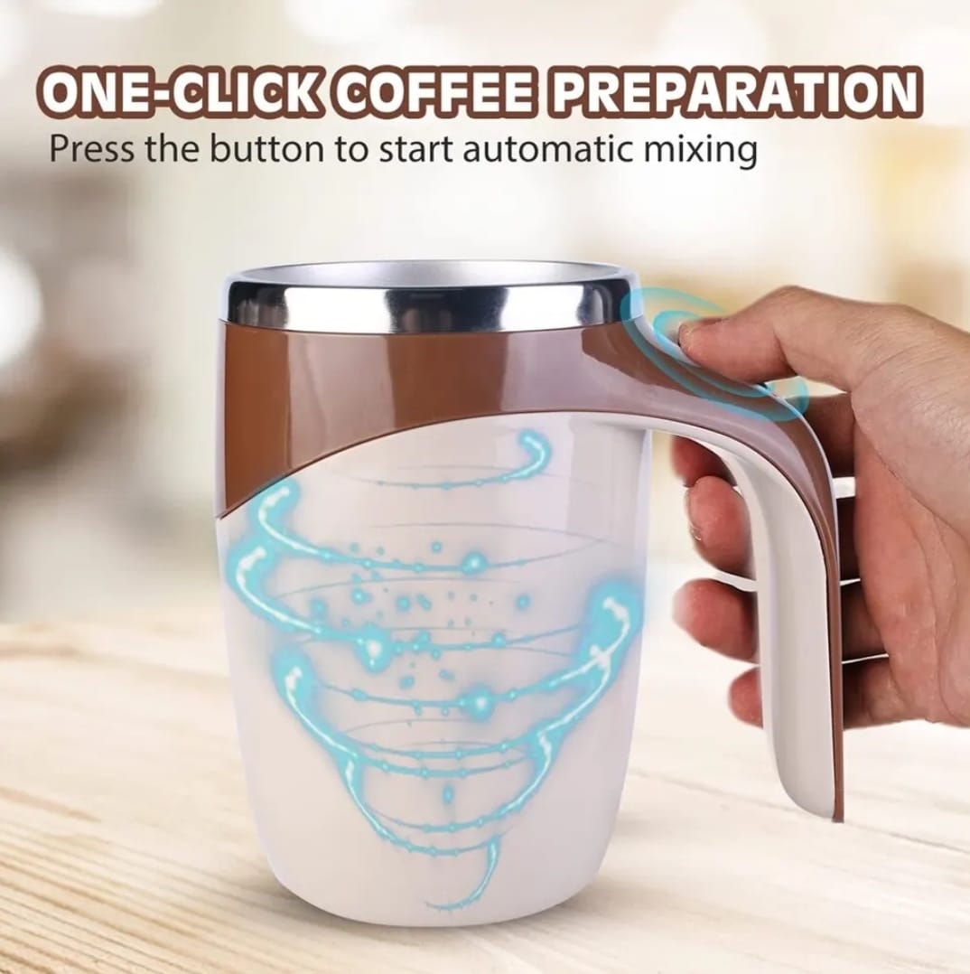 TAZA MEZCLADOR MAGNETICO AUTOMATICO DE BEBIDAS 380 ML - 2
