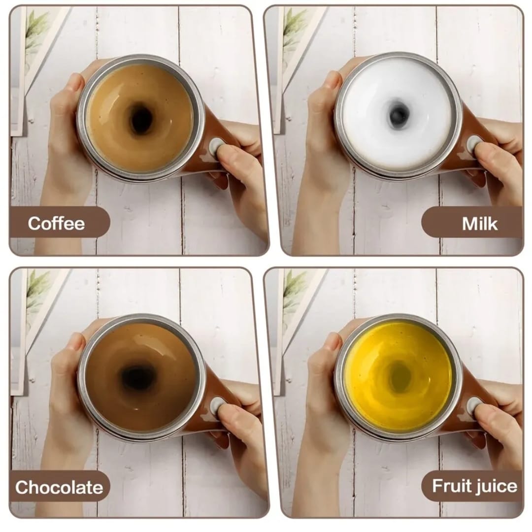 TAZA MEZCLADOR MAGNETICO AUTOMATICO DE BEBIDAS 380 ML - 3