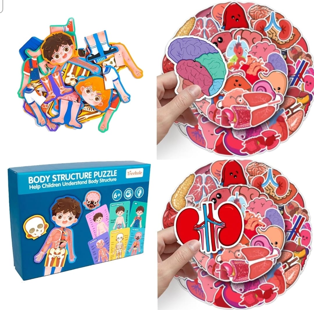 PUZZLE DE MADERA NEWVANA CUERPO HUMANO - 3