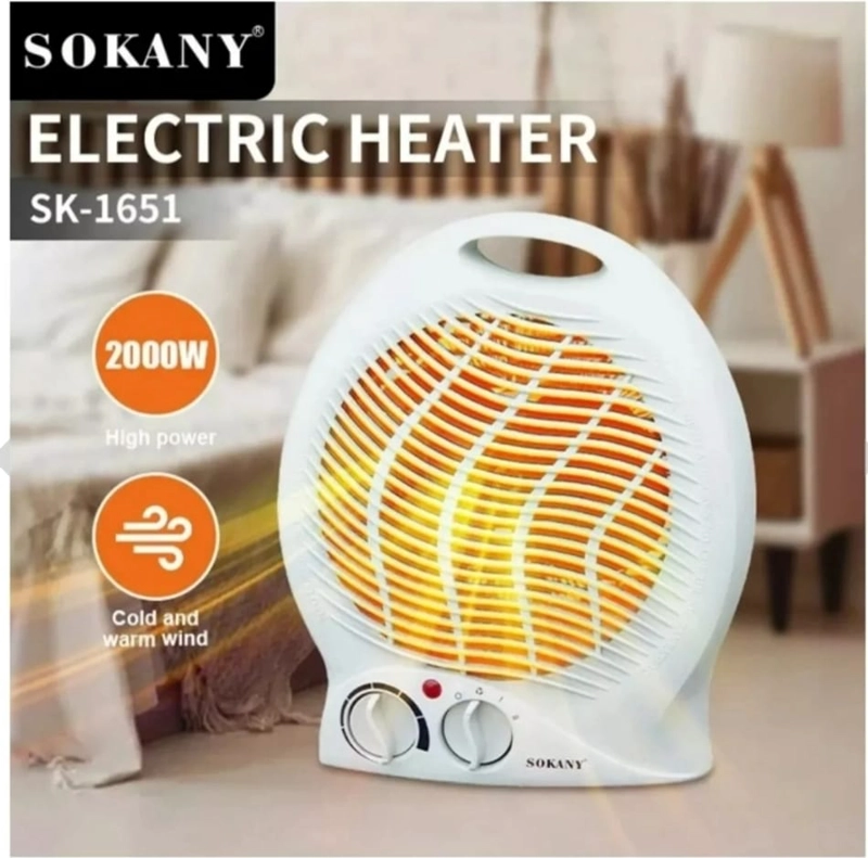 CALEFACTOR DE MESA 2 VELOCIDADES FRIO Y CALIENTE 2000W - 2