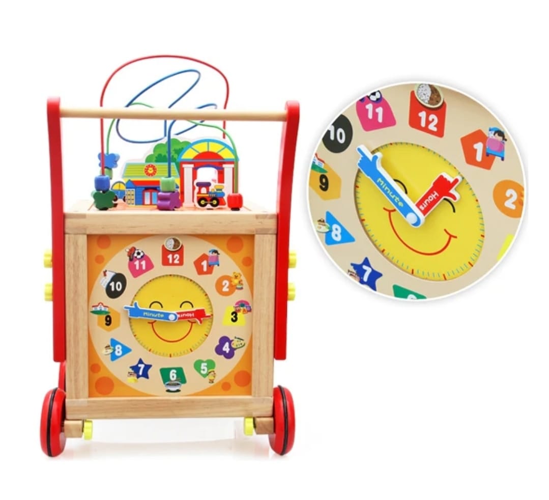 CORREPASILLOS ANDADOR DE MADERA NEWVANA DIDACTICO PARA BEBES - 2