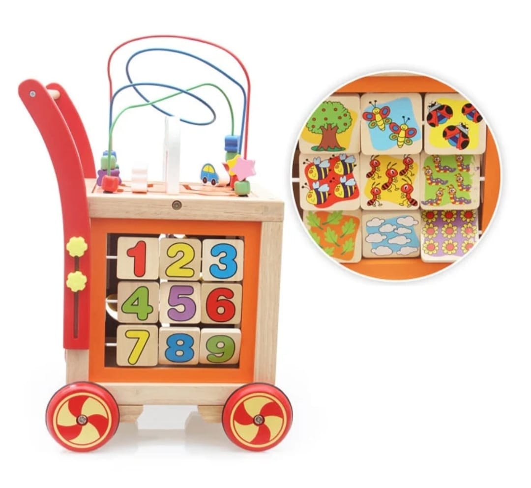 CORREPASILLOS ANDADOR DE MADERA NEWVANA DIDACTICO PARA BEBES - 3