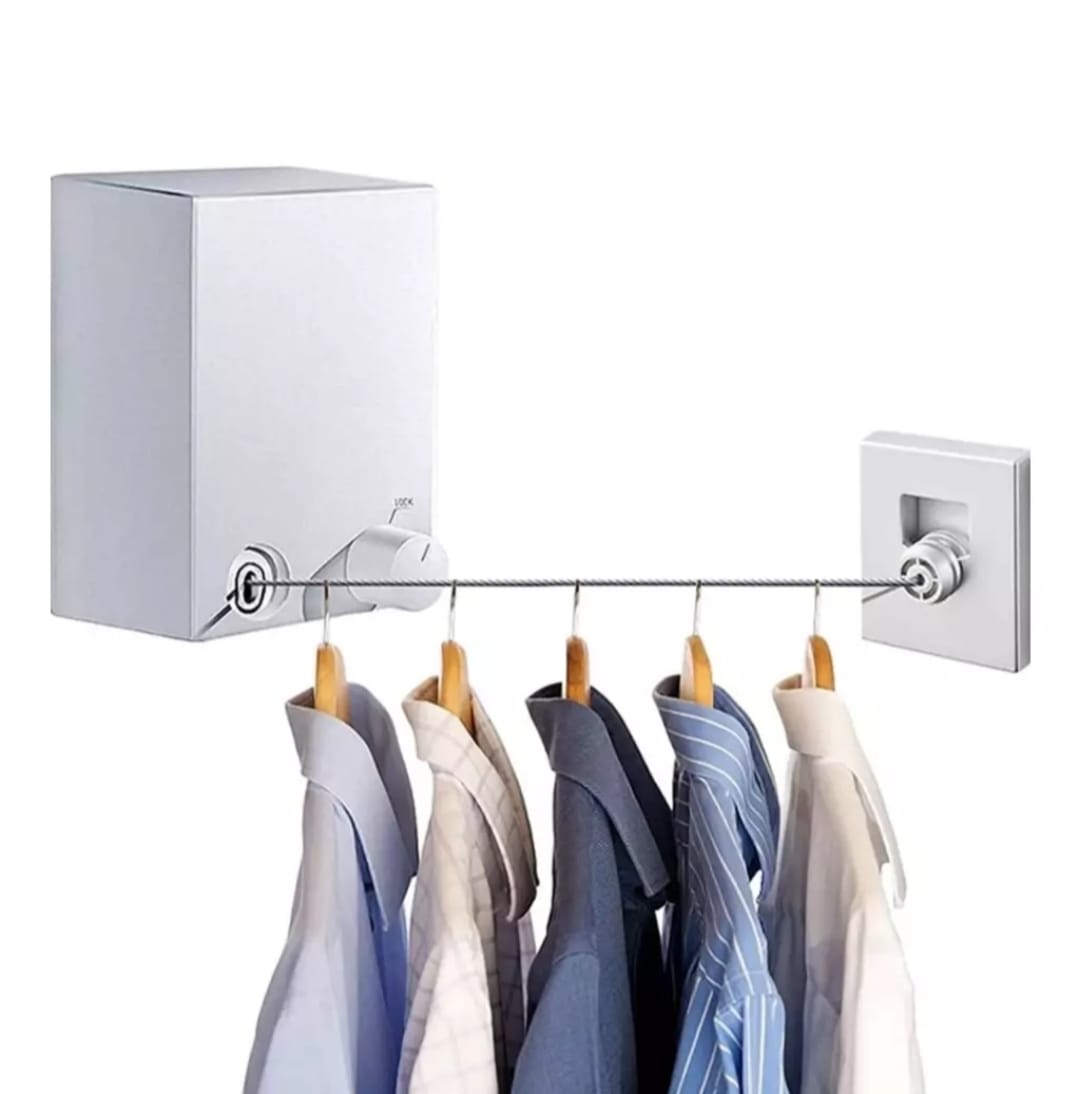 TENDEDERO DE ROPA RETRACTIL ACERO INOXIDABLE - 1