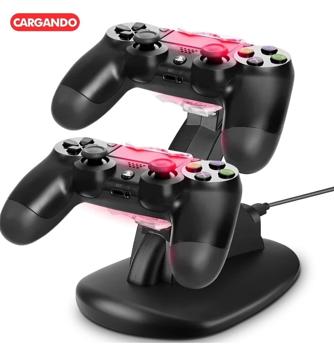 CARGADOR DE MANDO NEWVANA PS4 SOPORTE DE CARGA - 2