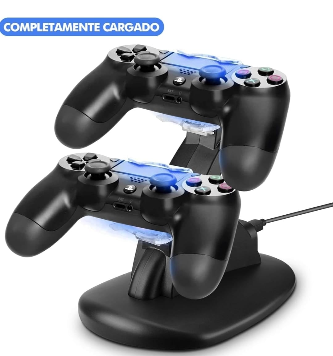 CARGADOR DE MANDO NEWVANA PS4 SOPORTE DE CARGA - 3