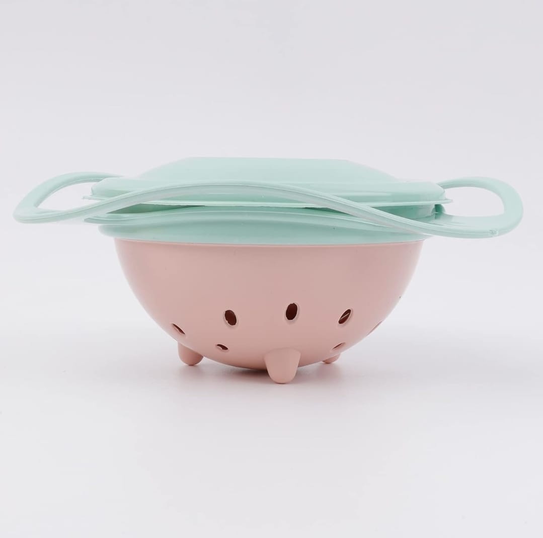 PLATO NEWVANA ANTI-DERRAME BEBÉS GIRATORIO 360° ROSADO - 4