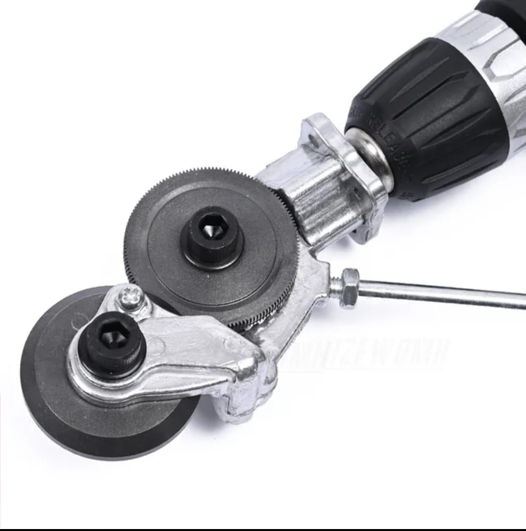 CORTADOR AUXULIAR DE PLACAS METALICAS ADAPTADOR PARA TALADRO - 2