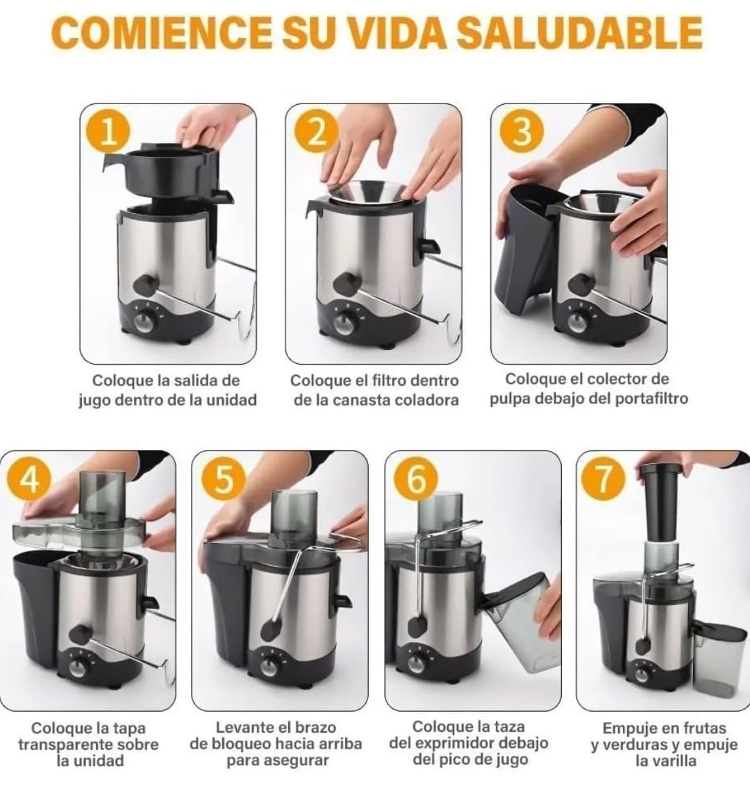 EXTRACTOR EXPRIMIDOR  ELECTRICO DE JUGO MARCA RAF - 5