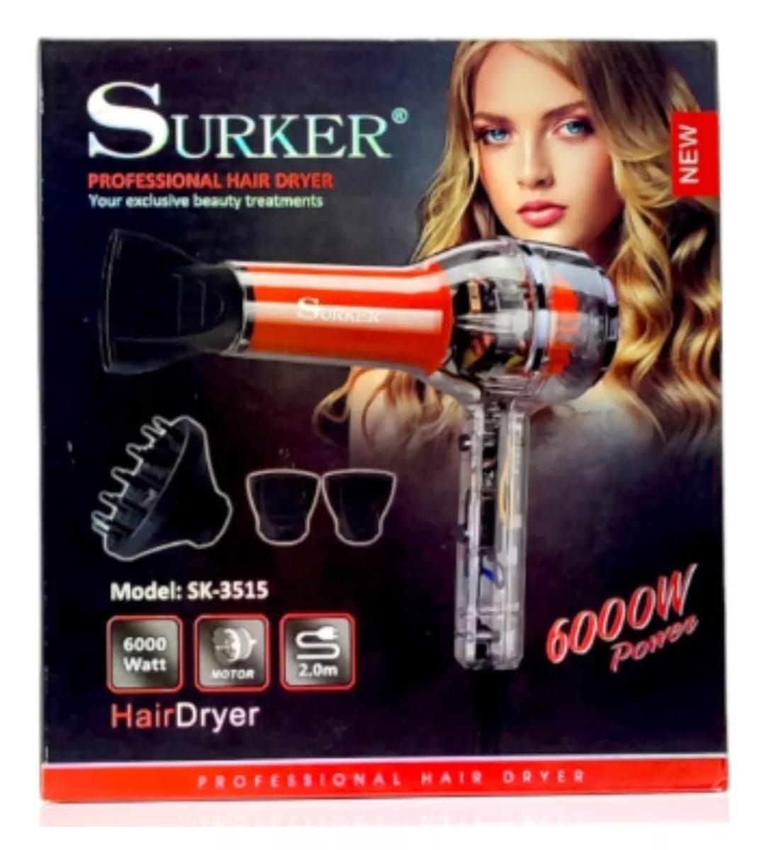 SECADOR DE PELO SURKER 6000W - 1