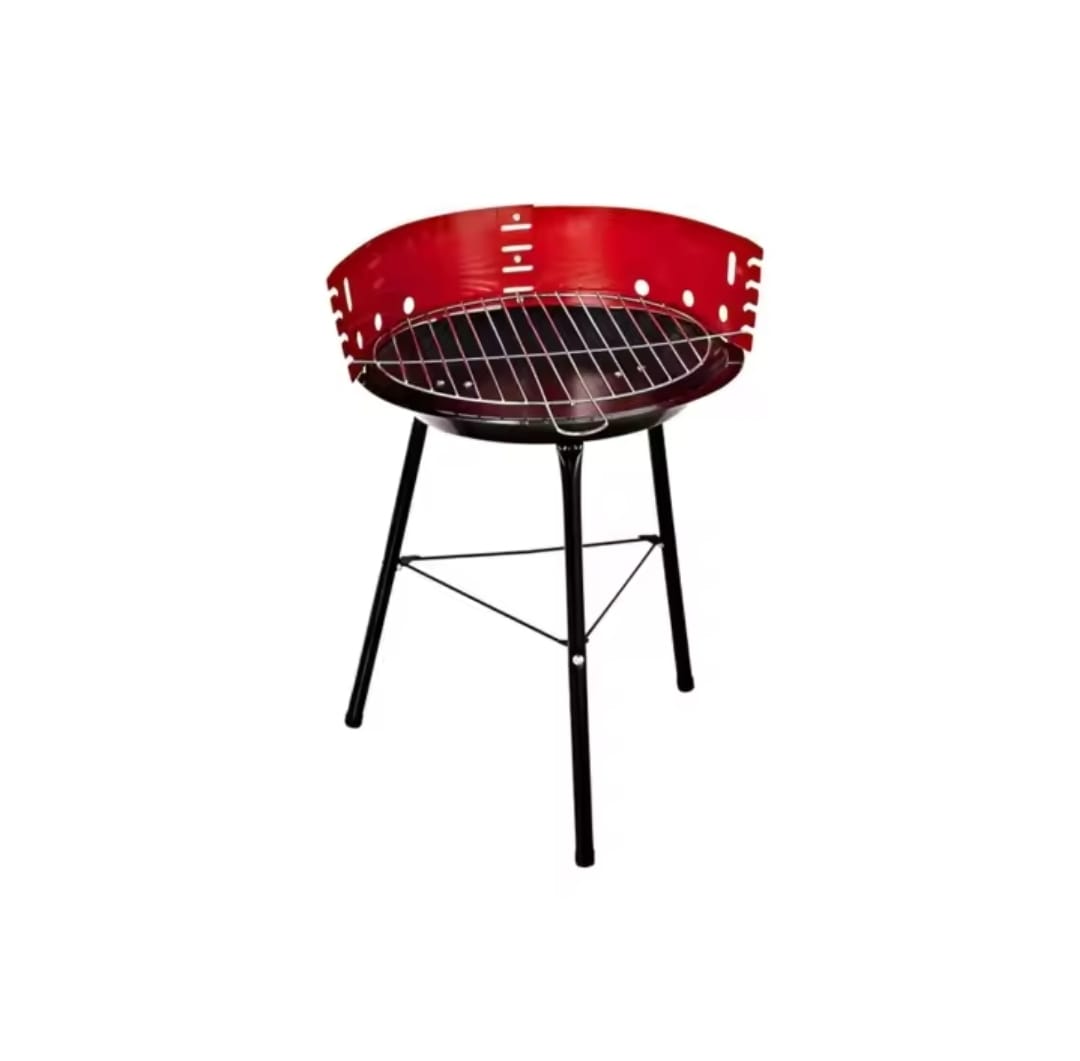 PARRILLA A CARBON REDONDA PORTATIL - 1