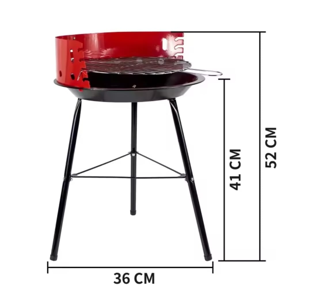 PARRILLA A CARBON REDONDA PORTATIL - 2