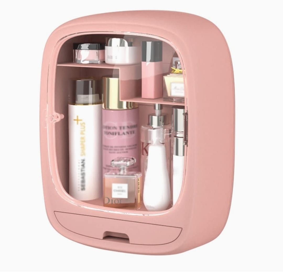 COSMETIQUERO CAJA ORGANIZADOR DE COSMETICOS ROSADA - 6