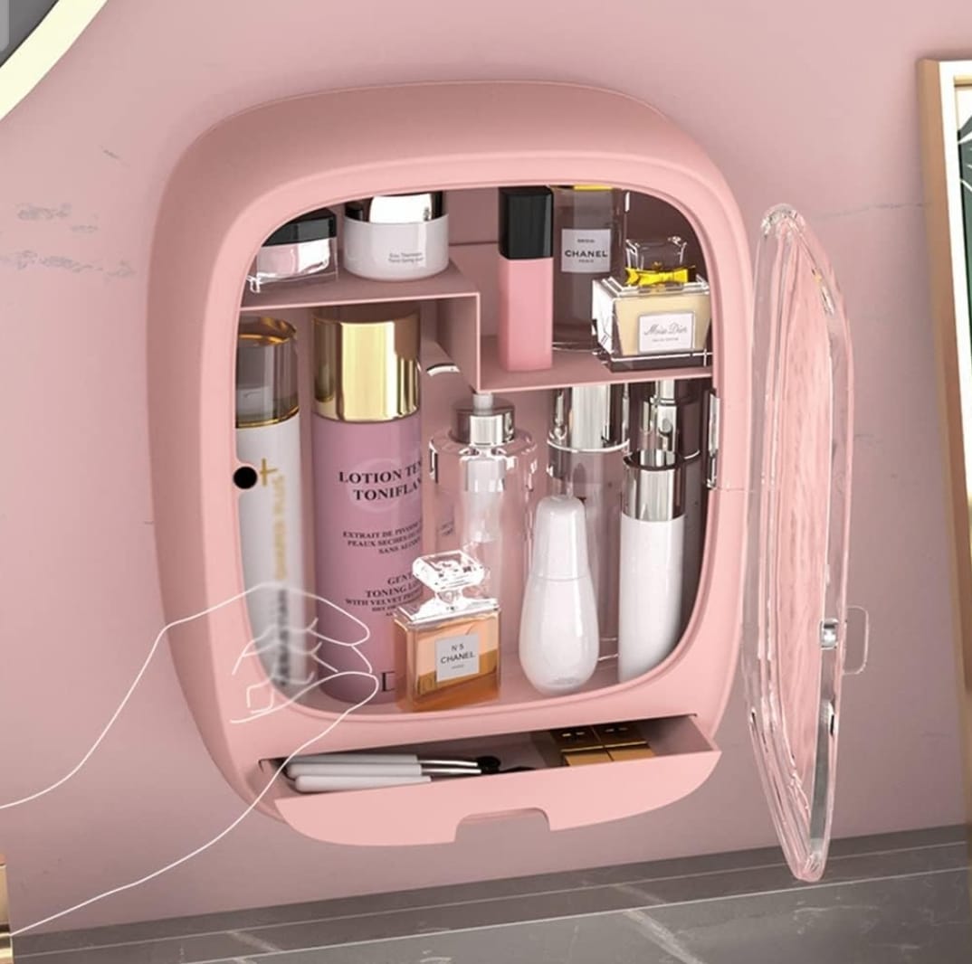 COSMETIQUERO CAJA ORGANIZADOR DE COSMETICOS ROSADA - 7