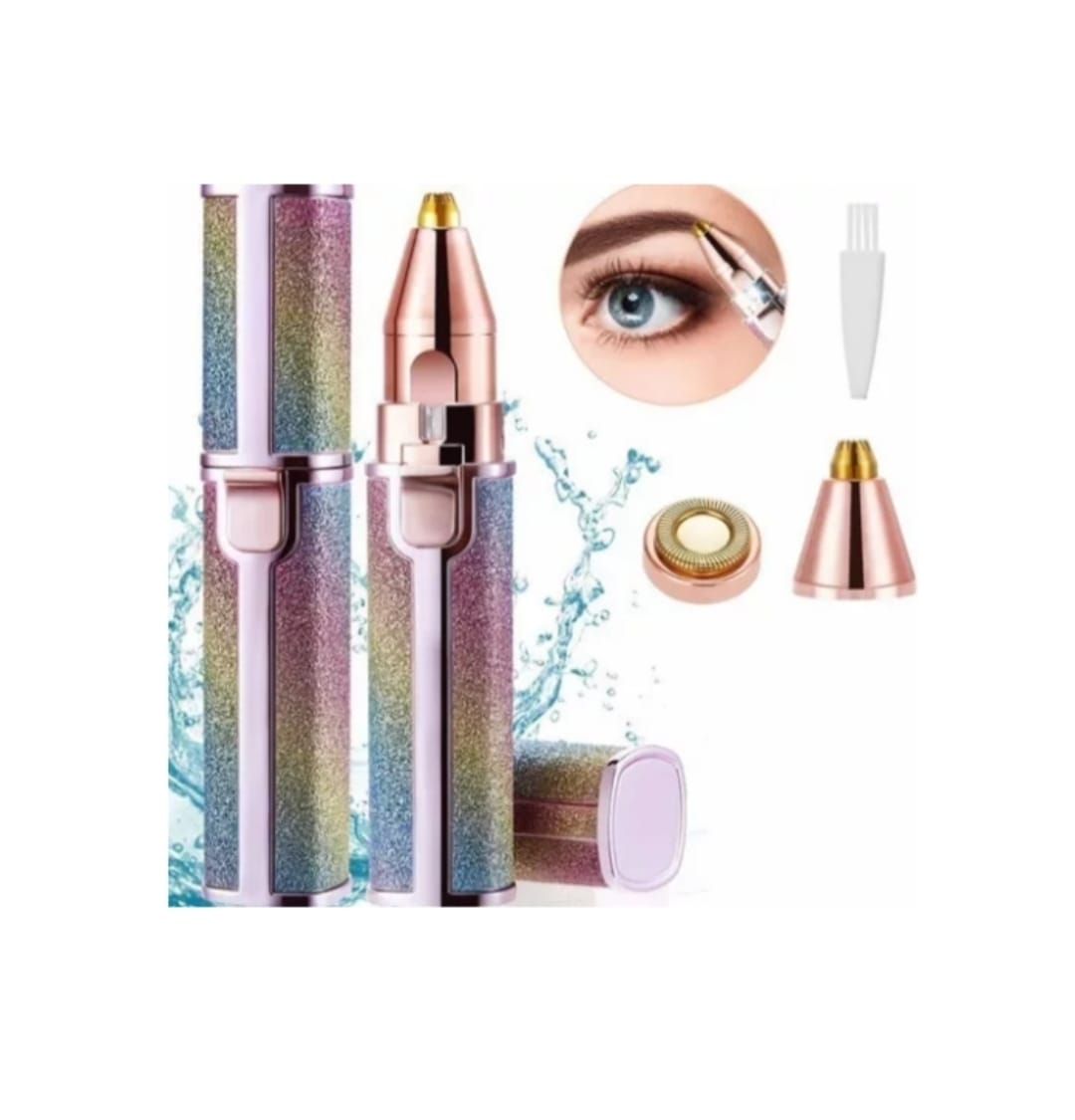 DEPILADORA NEWVANA REMOVEDOR DE VELLO FACIAL CEJA 2 EN 1 RECARGABLE - 1