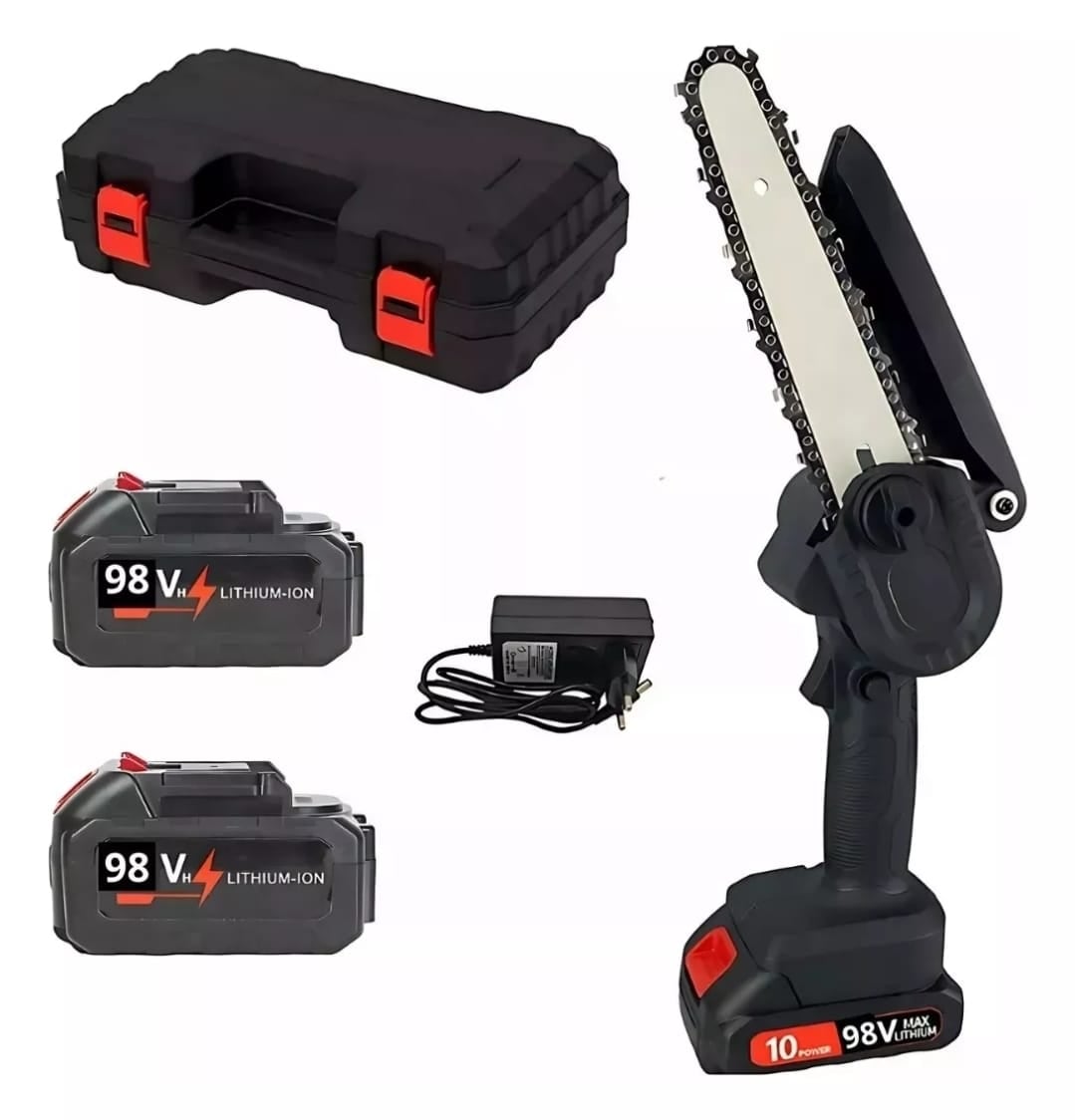 MINI MOTOSIERRA ELECTRICA 48V + 2 BATERIAS - 1