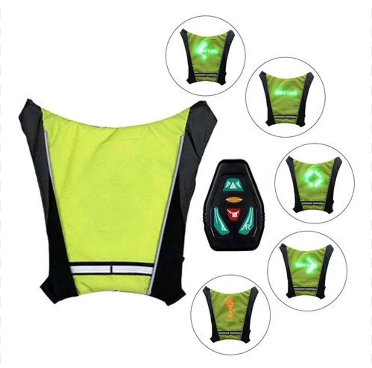 CHALECO CON SEÑALIZADOR NEWVANA DE VIRAJE PARA BICICLETA - 3