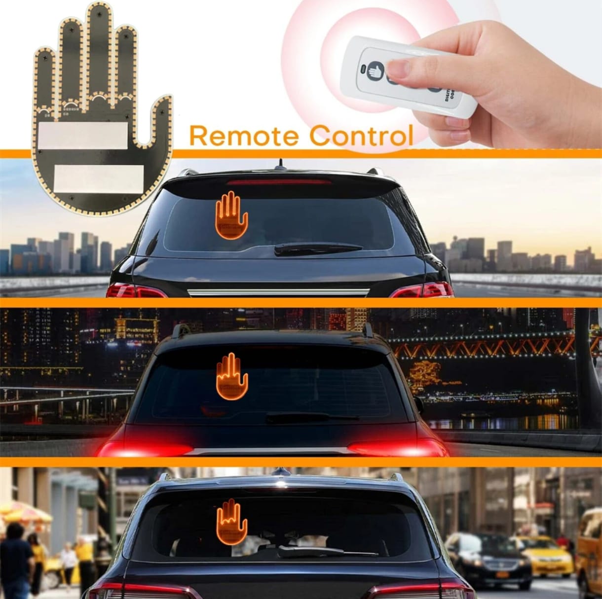 LUCES PARA AUTO NEWVANA MANO SEÑALIZACION - 3