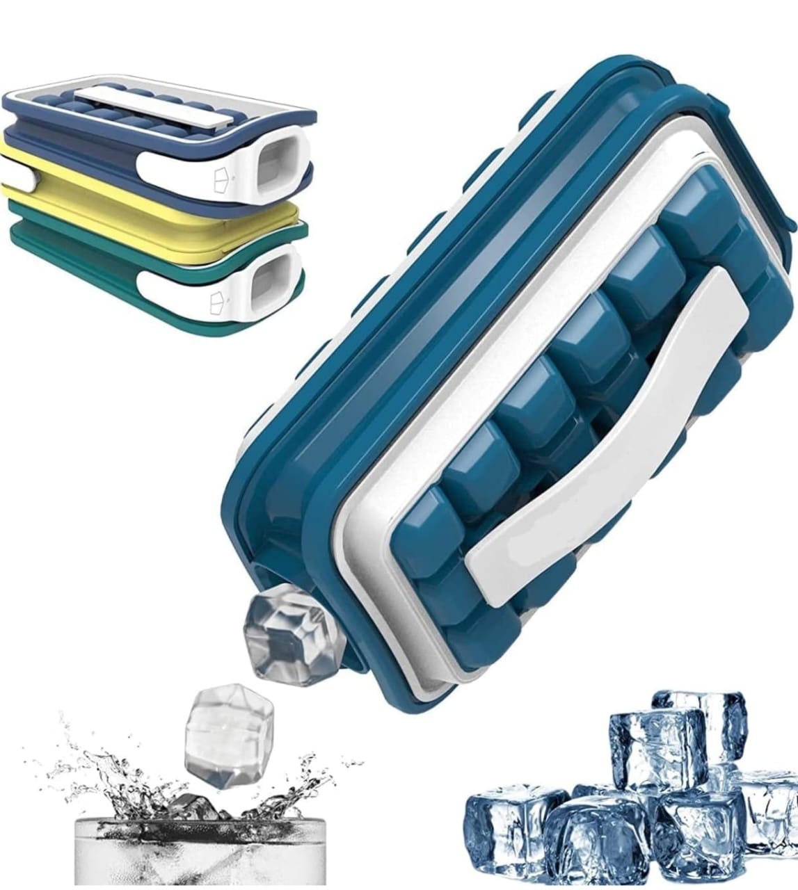 HIELERA RECTANGULAR CUBETERA PARA HIELO - 1