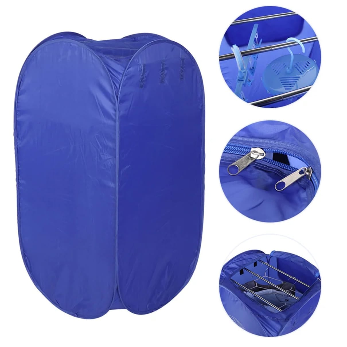 SECADORA NEWVANA PORTATIL PLEGABLE AZUL - 6