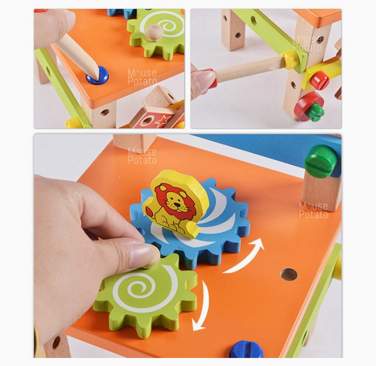 SILLA MONTESSORI NEWVANA DE MADERA CON TUERCAS - 4